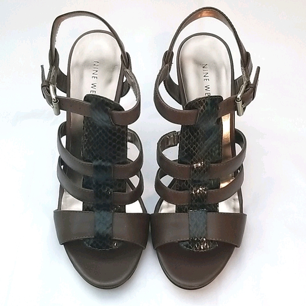 Nine West Conquestre Snakeskin High Heels